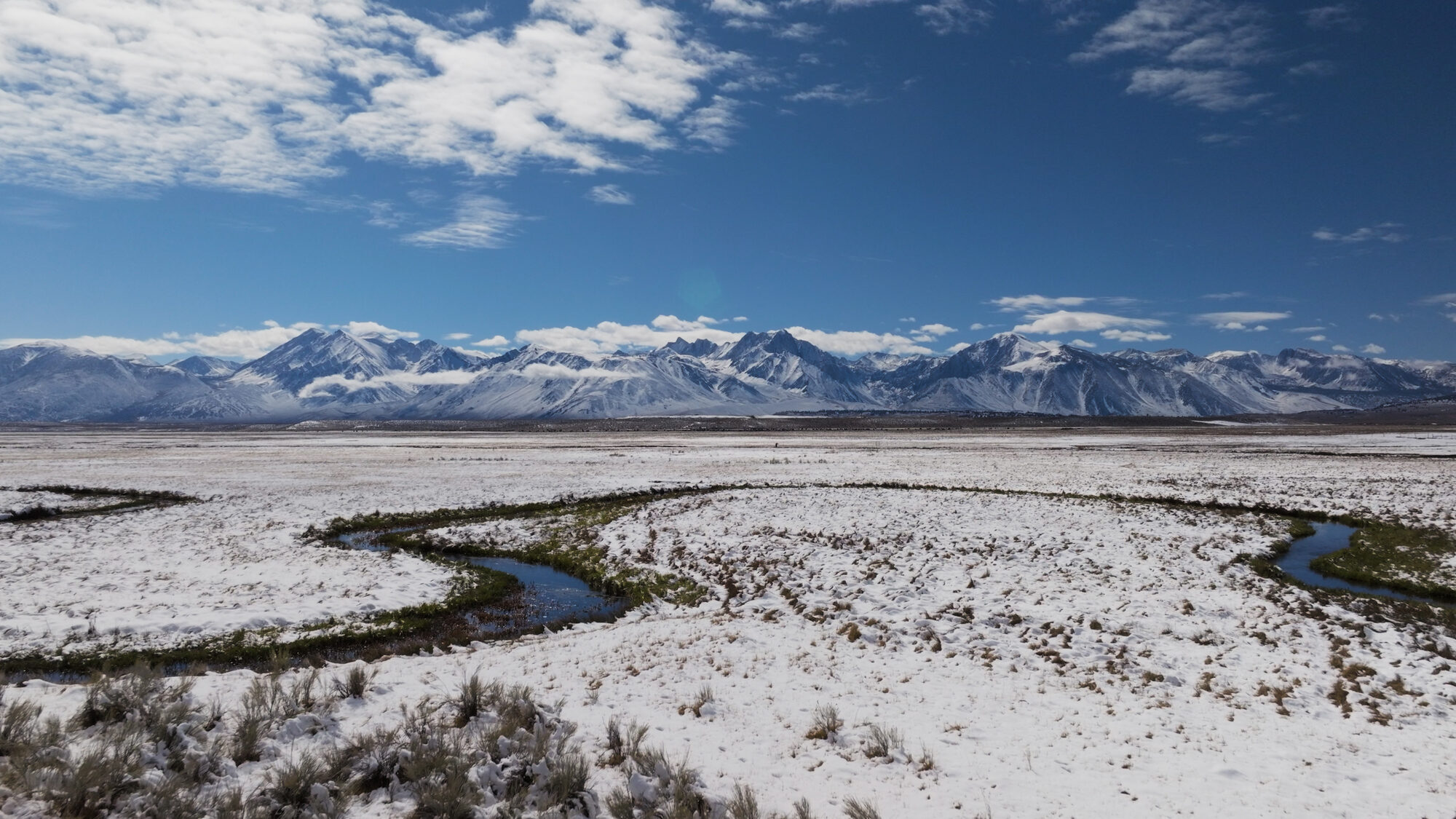The Eastern Sierra under snow